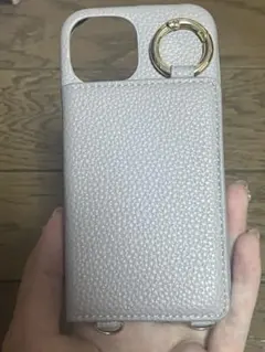 ディープパープルiPhoneケース iPhone13mini ストラップなし