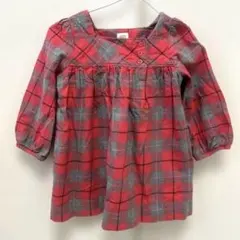 babyGAP チェック柄ワンピース 12-18M 80