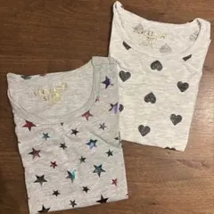 【まとめ売】Vigoss 星柄・ハート柄 Tシャツ 7〜8years