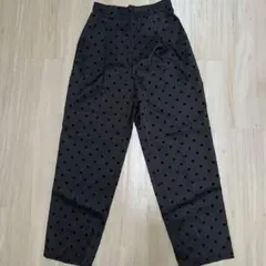 ドットパンツ　ブラック