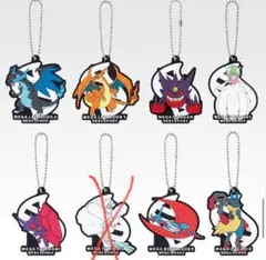 ポケモン　一番くじ　メガシンカ　ラバー　キーホルダー　7種