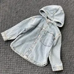 ザラキッズ　ザラ　デニムジャケット　フード付きジャケット　デニム　104