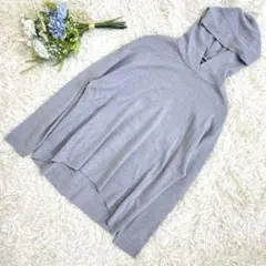 ロートレアモン パーカー フード付き ライトグレー 長袖 Mサイズ 秋冬