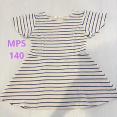 MPS. ボーダー 半袖ワンピース 140のサムネイル
