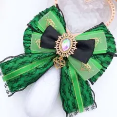 キンブレリボン ペンライトリボン ボンボンボヤージュ グリーン ★ハンドメイド
