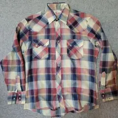 チェック柄 長袖シャツ マルチカラー