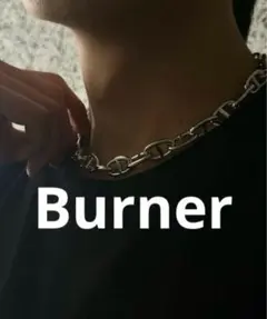 Burner 春夏モード シルバー アンカーチェーンネックレス　45cmのサムネイル
