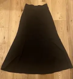 GRL 黒 フレアロングスカート