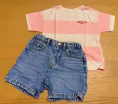 ＊ZARA KIDS Tシャツ92㎝ &デニムハーフパンツ98㎝セット＊