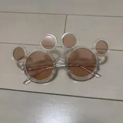 ミッキー型クリアフレームサングラス　香港　ディズニー