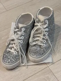 【adidas】アディダス　グリッター　厚底　スニーカー 22.5
