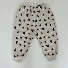 新品　fov 100cm スウェットパンツ　三角パターン　ベージュ