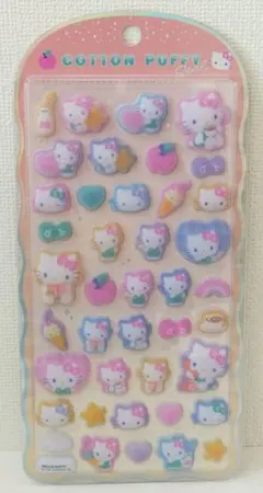 正規品 コットンパフィーシール ハローキティ