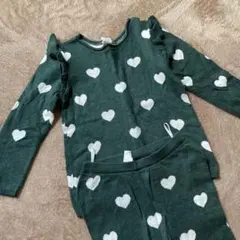 H&M ハート柄ニットセット 92cm セットアップ