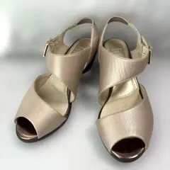 fit fit セパレートヒールストラップサンダル ピンクゴールド 23㎝