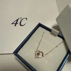 4°C ハート型ネックレス