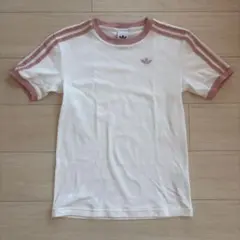 adidas アディダス　半袖 Tシャツ XS ホワイト/ピンク