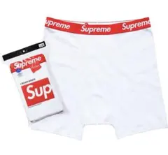 新品 Supreme Hanes Boxer ボクサーパンツ 1枚 白S