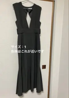 MURUA ワンピース 新品 ブラック 黒 ムルーア ロング フレア 