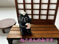 デコレ コンコンブル お風呂黒猫 ミニチュア 温泉