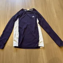 adidas パープル長袖Tシャツ L
