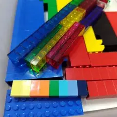 267個 大量 透明 トランス カラーブロック セット 基本のブロック