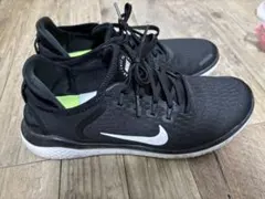 NIKE フリー ラン 2018 ブラック 27cm ランニングシューズ