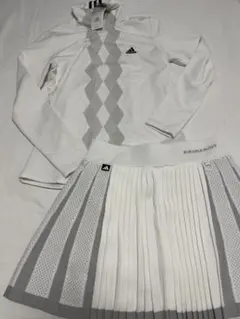 新品　アディダス　ゴルフ　モックネック　フレアースカート　　セットアップ　L