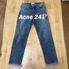 Acne アクネ ROW FRINGE フリンジデニム 24 イタリア製のサムネイル
