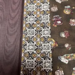 パッチワーク 布　K59 濃茶系　3種類　ルシアン生地等