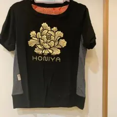 HONIYA ほにや　花柄プリント 半袖Tシャツ