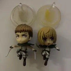 進撃の巨人 ちびきゅんフィギュア ジャン＆アルミン