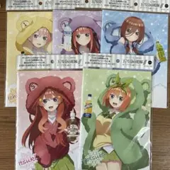 五等分の花嫁　サントリーコラボ　A5ノート 5冊セット