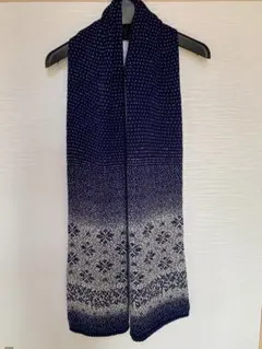 Sunny clouds ノルディック マフラー ネイビー フェリシモ