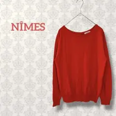 ニーム2wayクルーネックガーディガン レッド フェミニン カジュアル 長袖