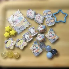 おまけ付きサンリオキャラクタービーズ　デニム風