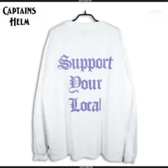 キャプテンズヘルム サポート ユア ローカル ロングスリーブ ティー L