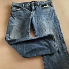 ダークブルー ストレートデニムパンツ　GAP 34×32 使用感あり、中古品