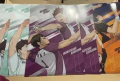 ハイキュー!!　オリジナルクリアポスター　6枚セット　セブンイレブン限定