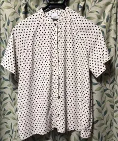 NOMBRE IMPAIR ドット柄 半袖ブラウス