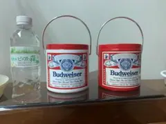 Budweiser 灰BOX2個セット（白・赤）未使用品　アメリカン雑貨