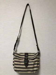 【美品】アニエスべー ショルダーバッグ ボーダー