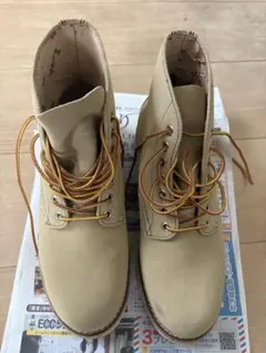 Red Wing ベージュ スエードブーツ 7 1/2 E 未使用品【REDWING】レッドウィング アイリッシュセッター 四角