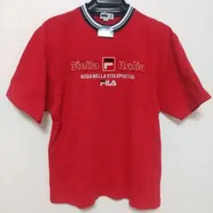 新品 未使用 FILA フィラ 半袖Tシャツ 厚手 レッド　タグ付き 140 M