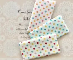 即納＊入園＊もっちり＊オーガニック＊ガーゼハーフハンカチ＊3枚セット＊５