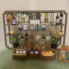 お酒、リキュール、ビール、ワイン、ミニチュアディスプレイ置物ハンドメイド