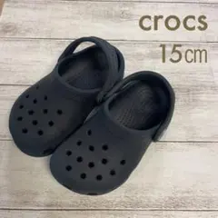 crocs クロックス キッズ サンダル c7 15㎝ ネイビー 夏 15㎝☆