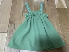 刺繍入りグリーン ワンピース 90size