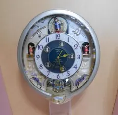 k*o様 SEIKO からくりメロディ電波時計 オーバル型 全39曲　動作品 時の流れを楽しく演出家庭用からくり時計販売30周年記念モデル