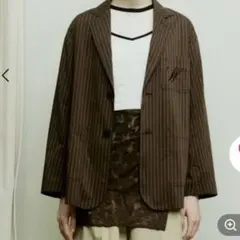 ニコアンド WILLIAM B.ELIOTT エンブレムシャツジャケット